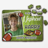 Birthday Gift For Nephew Photo Rugby Balls Personalised Wooden Jigsaw Puzzle