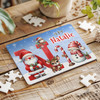Christmas Gift Kids Santa Alphabet Letter N Personalised Wood Jigsaw Puzzle