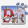 Christmas Gift Kids Santa Alphabet Letter P Personalised Wood Jigsaw Puzzle