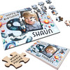 Kids Birthday Gift Boy Space Letter S Photo Personalised Wooden Jigsaw Puzzle