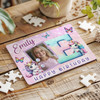 Kids Birthday Gift Girl Unicorn Letter E Photo Personalised Wooden Jigsaw Puzzle