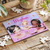 Cute Little Ballerina Dancer Gift Girls Custom Personalised Wooden Jigsaw Puzzle