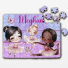 Cute Little Ballerina Dancer Gift Girls Custom Personalised Wooden Jigsaw Puzzle