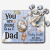 For Dad Baby Pregnancy Announcement Gift Stork Personalised Wooden Jigsaw Puzzle