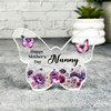 Purple Flowers Happy Mother's Day Gift For Nanny Keepsake Butterfly Plaque