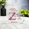 Romantic Gift Floral Initial Z Keepsake Side Heart Ornament Plaque