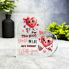 Romantic Gift Roller-skating Hearts Keepsake Side Heart Ornament Plaque Romantic Gift Roller-skating Hearts Keepsake Side Heart Ornament Plaque