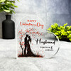 Valentine's Gift For Husband Red Floral Tree Keepsake Side Heart Ornament Plaque