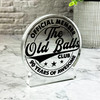 90th Birthday Gift Funny Old Balls Member Keepsake Snowglobe Ornament Plaque