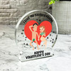 Valentine's Day Gift For FiancÃ©e Funny Naughty Keepsake Snowglobe Plaque