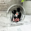 Wedding Anniversary Gift For Wife Silhouette Keepsake Snowglobe Ornament Plaque