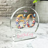 60th Birthday Gift Floral Lettering Keepsake Snowglobe Ornament Plaque