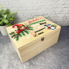 Elf Wooden Personalised Children's Christmas Eve Box