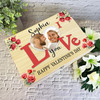 Red Roses Wooden Romantic Personalised Photo Valentine's Day Hamper Gift Box