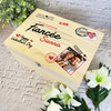Wooden Romantic Personalised Valentine's Day Hamper Gift Box For FiancÃ©e