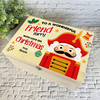 Wooden Personalised Christmas Hamper Gift Box For Friend Light Skin Nutcracker