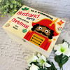 Wooden Personalised Christmas Hamper Gift Box For Husband Dark Skin Nutcracker