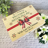 Brother & Sister-In-Law Red Bow Wooden Personalised Christmas Hamper Gift Box