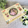 Son & Son-In-Law Wreath Wooden Personalised Photo Christmas Hamper Gift Box