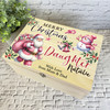 To Daughter Pink Santa Wooden Personalised Christmas Hamper Gift Box