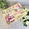 To Daughter Pink Santa Wooden Personalised Christmas Hamper Gift Box