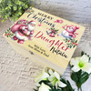 To Daughter Pink Santa Wooden Personalised Christmas Hamper Gift Box