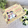 Aunty & Uncle Snowmen Wooden Personalised Christmas Hamper Gift Box Aunty & Uncle Snowmen Wooden Personalised Christmas Hamper Gift Box