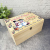 Aunty & Uncle Snowmen Wooden Personalised Christmas Hamper Gift Box Aunty & Uncle Snowmen Wooden Personalised Christmas Hamper Gift Box