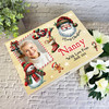 Santa Wooden Personalised Photo Christmas Hamper Gift Box For Nanny