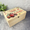 For Uncle Red Truck Wooden Personalised Christmas Hamper Gift Box