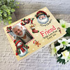 For Friend Wooden Personalised Photo Christmas Hamper Gift Box