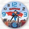 Superman City Personalised Gift For Kid's Bedroom Clock