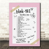 Concert Setlist Poster Print Canvas Pink Doodle - Any Artist, Date, Gig, Venue