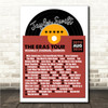 Taylor Swift - Concert Setlist Gig Poster Print Canvas Vinyl Record - Wembley London England - Aug 20 2024
