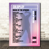 Coldplay - Concert Setlist Gig Poster Print Canvas Male Singer - Croke Park Dublin Ireland - Sept 2nd 2024