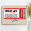 Taylor Swift - Concert Setlist Gig Poster Print Canvas Red Ticket - Wembley London England - Aug 20 2024