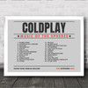 Coldplay - Concert Setlist Gig Poster Print Canvas Grey Landscape - Croke Park Dublin Ireland - Sept 2nd 2024