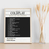 Coldplay - Concert Setlist Gig Poster Print Canvas Black Grey - Croke Park Dublin Ireland - Sept 2nd 2024