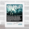 Coldplay - Concert Setlist Gig Poster Print Canvas Green Concert - Croke Park Dublin Ireland - Sept 2nd 2024