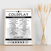 Coldplay - Concert Setlist Poster Print Canvas - Principality Stadium, Cardiff, Wales - June 6th 2023
