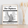 Foo Fighters - Concert Setlist Poster Print Canvas - Hampden Park, Glasgow, Scotland - June 17th 2024