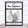 Foo Fighters - Concert Setlist Poster Print Canvas - Hampden Park, Glasgow, Scotland - June 17th 2024