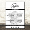 Kylie Minogue - Concert Setlist Poster Print Canvas - Motorpoint Arena Cardiff, Cardiff, Wales - September 24th 2018