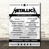 Metallica - Concert Setlist Poster Print Canvas - Olympiastadion, Munich, Germany - May 24th 2024