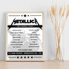 Metallica - Concert Setlist Poster Print Canvas - U.S. Bank Stadium, Minneapolis, MN, USA - August 16th 2024