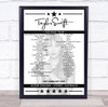 Taylor Swift - Concert Setlist Poster Print Canvas - Accor Stadium, Sydney, Australia - February 25th 2024