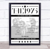 The 1975 - Concert Setlist Poster Print Canvas - St. Anne's Park, Dublin, Ireland - June 7th 2023