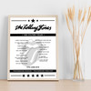The Rolling Stones - Concert Setlist Poster Print Canvas - Twickenham Stadium, Twickenham, England - June 19th 2018
