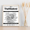 The Weeknd - Concert Setlist Poster Print Canvas - The O2 Arena, London, England - March 8th 2017