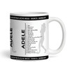 Black Female Adele Concert Setlist Gig Mug - Sonderfreifläche Messe, Munich, Germany 24th August 2024
